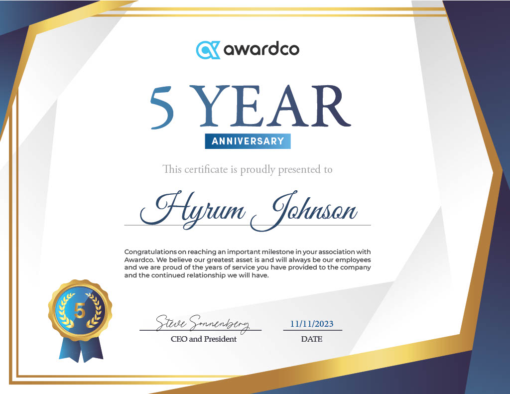 FREE Printable And Editable Years Of Service Award, 44% OFF