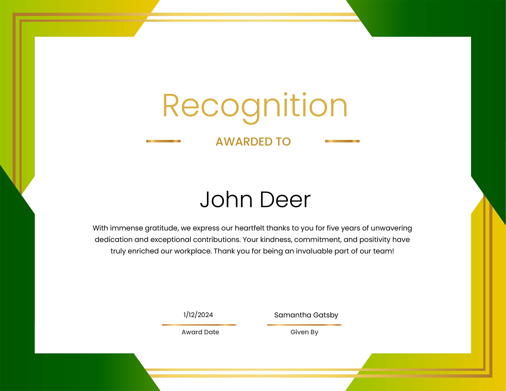 Service Award Certificate Templates, image size:1650x1275